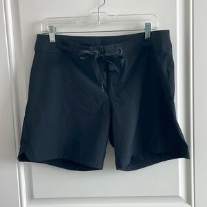 NWT PrAna Women’s Black Silvana Board Shorts w/ Drawstring - Size X-Large